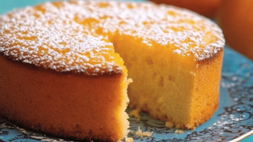 Este bizcocho de naranja es perfecto para cualquier ocasión, con un sabor fresco y delicioso que enamora.