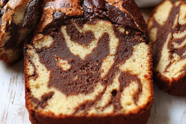 Este bizcocho marmolado es perfecto para cualquier ocasión, suave y delicioso, ¡una combinación que encanta a todos!