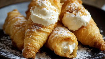 Descubre cómo preparar unos deliciosos conos de hojaldre rellenos de crema pastelera que te encantarán.