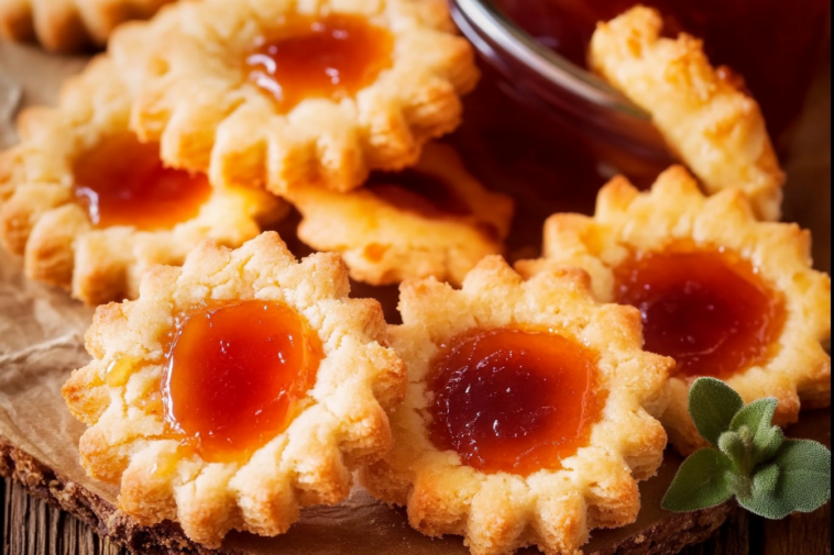 Disfruta de estas deliciosas galletas de mermelada, perfectas para compartir con amigos y familia.