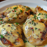 Disfruta de un delicioso pollo en crema ideal para compartir con la familia.