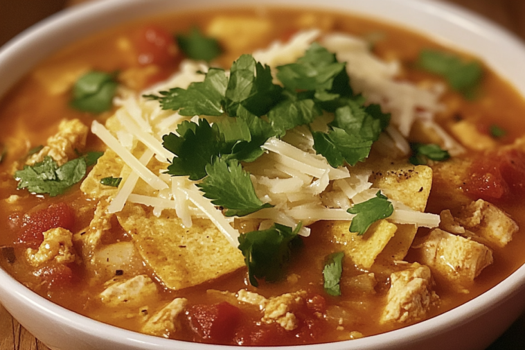 La sopa de tortilla es un clásico mexicano que reconforta el alma con su sabor y tradición.