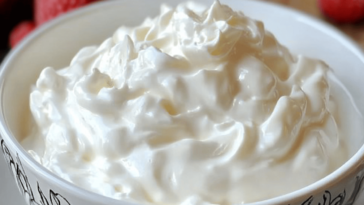 La crema chantilly es perfecta para dar un toque especial a tus postres.