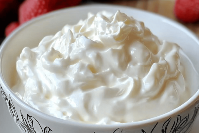 La crema chantilly es perfecta para dar un toque especial a tus postres.