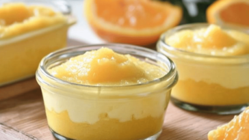 Disfruta de esta deliciosa crema pastelera de naranja, perfecta para tus postres y dulces favoritos.