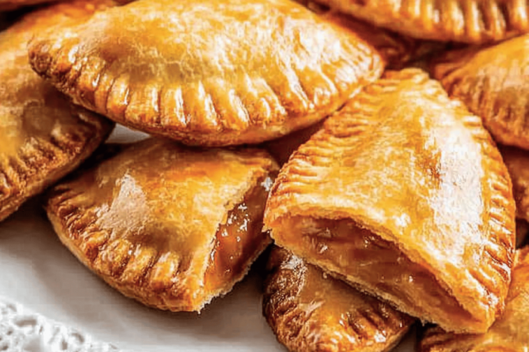 Deliciosas empanadas dulces que combinan la textura de la masa con el sabor de la cajeta.