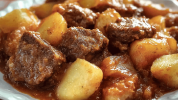 Este estofado de ternera es perfecto para disfrutar en un día frío con familia y amigos.