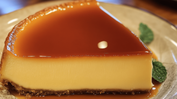 El flan de caramelo es un postre clásico que conquista a todos con su textura suave y sabor delicioso.