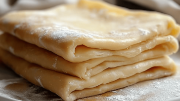 La masa de hojaldre es perfecta para crear deliciosos platos pasteleros con un acabado crujiente y ligero.