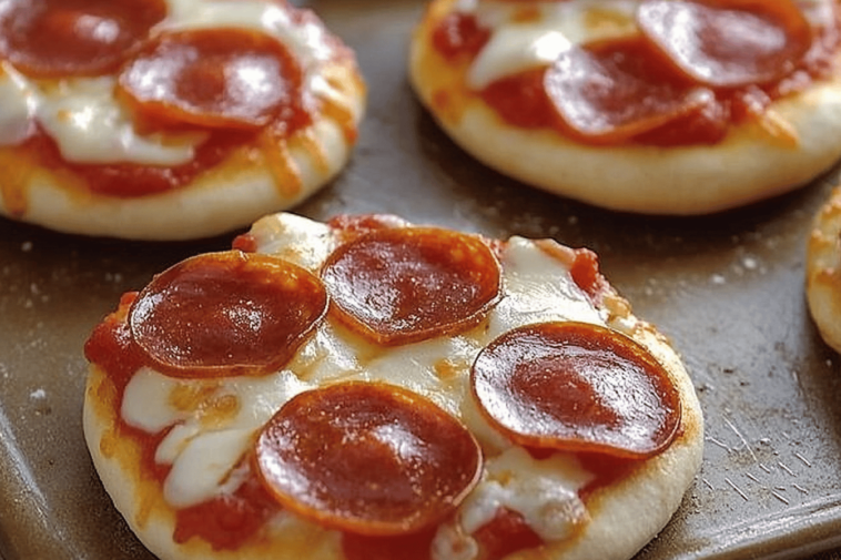 Deliciosas mini pizzas perfectas para compartir, ideales para fiestas y reuniones familiares.