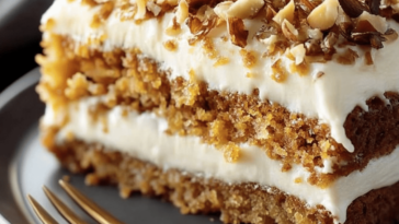 Este delicioso pastel de zanahoria con nuez es perfecto para cualquier ocasión y fácil de preparar.