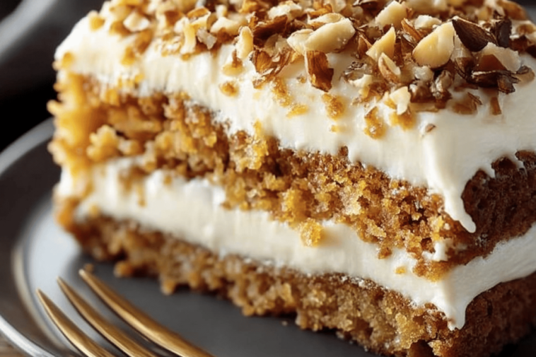 Este delicioso pastel de zanahoria con nuez es perfecto para cualquier ocasión y fácil de preparar.