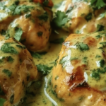Disfruta de esta deliciosa receta de pechugas de pollo con crema de cilantro, ideal para cualquier ocasión.