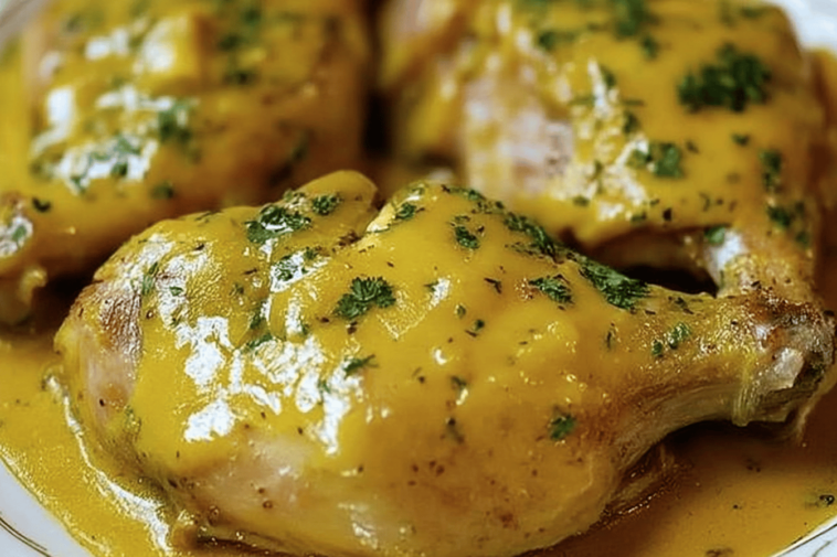 Descubre una deliciosa receta de pollo a la mostaza que sorprenderá a toda la familia con su sabor cremoso.