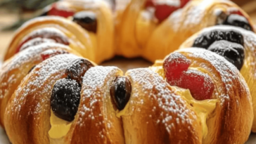La Rosca de Reyes es un delicioso postre que celebra el Día de Reyes en muchas familias hispanas.