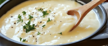 La salsa bechamel es la base perfecta para muchas recetas deliciosas y cremosa.