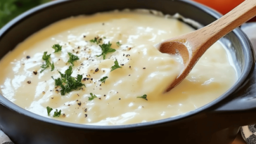 La salsa bechamel es la base perfecta para muchas recetas deliciosas y cremosa.