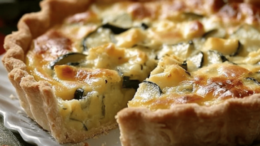 Disfruta de esta deliciosa tarta de zapallitos, ideal para cualquier comida y fácil de preparar.