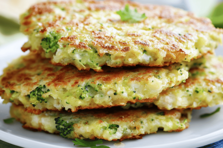 Deliciosas y nutritivas, estas tortitas de brócoli son ideales para disfrutar en cualquier comida.
