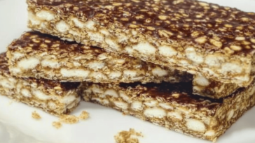 Disfruta de este turrón de avena Quaker, un dulce perfecto para cualquier ocasión.