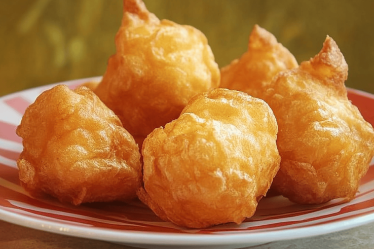 ¡Los buñuelos dulces fritos son el postre perfecto para cualquier ocasión! Disfrútalos calientes y crujientes. 🍩🍬