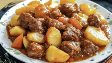 Un delicioso estofado que llenará tu hogar de aromas y sabores reconfortantes. Perfecto para compartir en familia. 🍲❤️