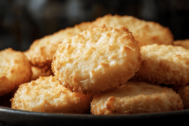 Disfruta de unas galletas que combinan el sabor del coco y la dulzura del azúcar. ¡Sencillamente deliciosas! 🥥🍪