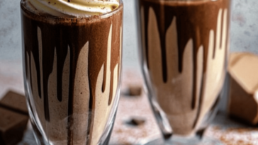 Deléitate con esta malteada de chocolate cremosa y sorprende a tus amigos. 🍫🥤
