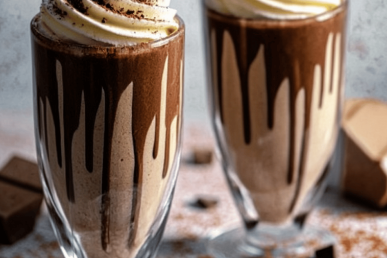 Deléitate con esta malteada de chocolate cremosa y sorprende a tus amigos. 🍫🥤