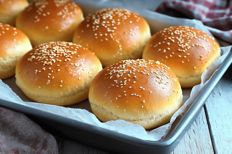 ¡Haz tus propias hamburguesas con este delicioso pan casero! Ideal para tus reuniones familiares. 🍔✨