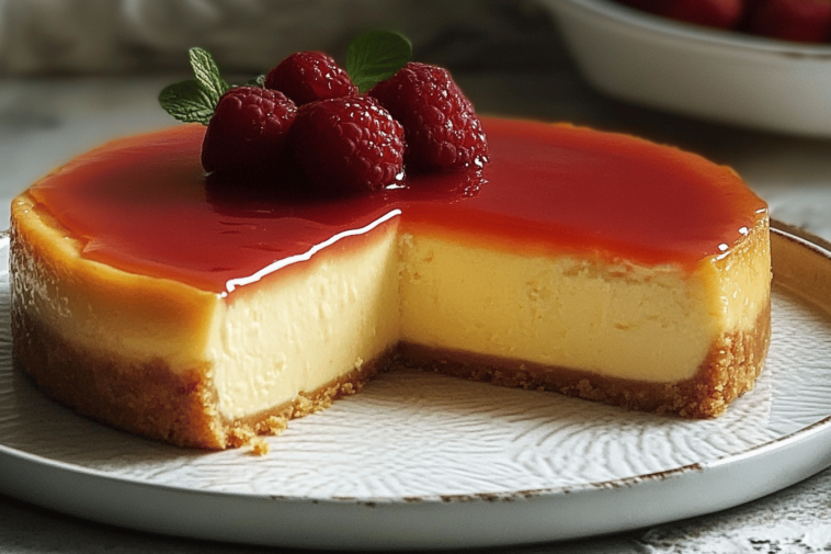 La tarta de queso sin horno es perfecta para cualquier ocasión. ¡Rica y fácil de hacer! 🍰🍇