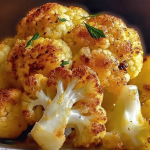 Descubre el delicioso sabor de la coliflor con un toque de queso. Ideal para cualquier comida. 🧄🧀