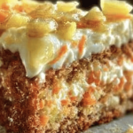 ¡El pan de zanahoria y piña es un deleite jugoso y nutritivo! 🍍🥕✨