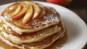 ¡Deliciosos panqueques de manzana que harán feliz a toda la familia! 🍎🥞